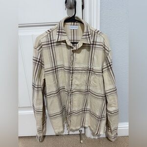 Hemi checked cotton-jacquard shirt